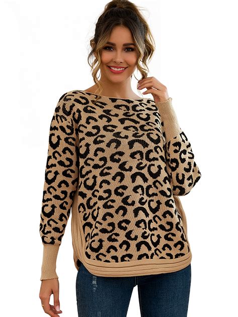 animal print knitwear for women.